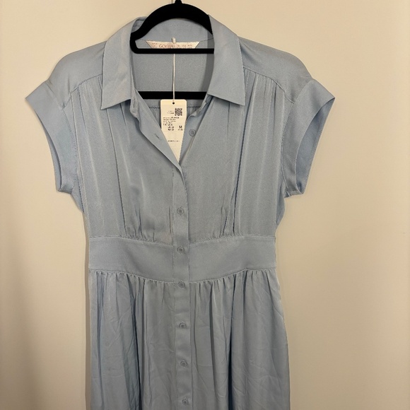 22 Momme Stretch Silk Midi Dress - Picture 3 of 6